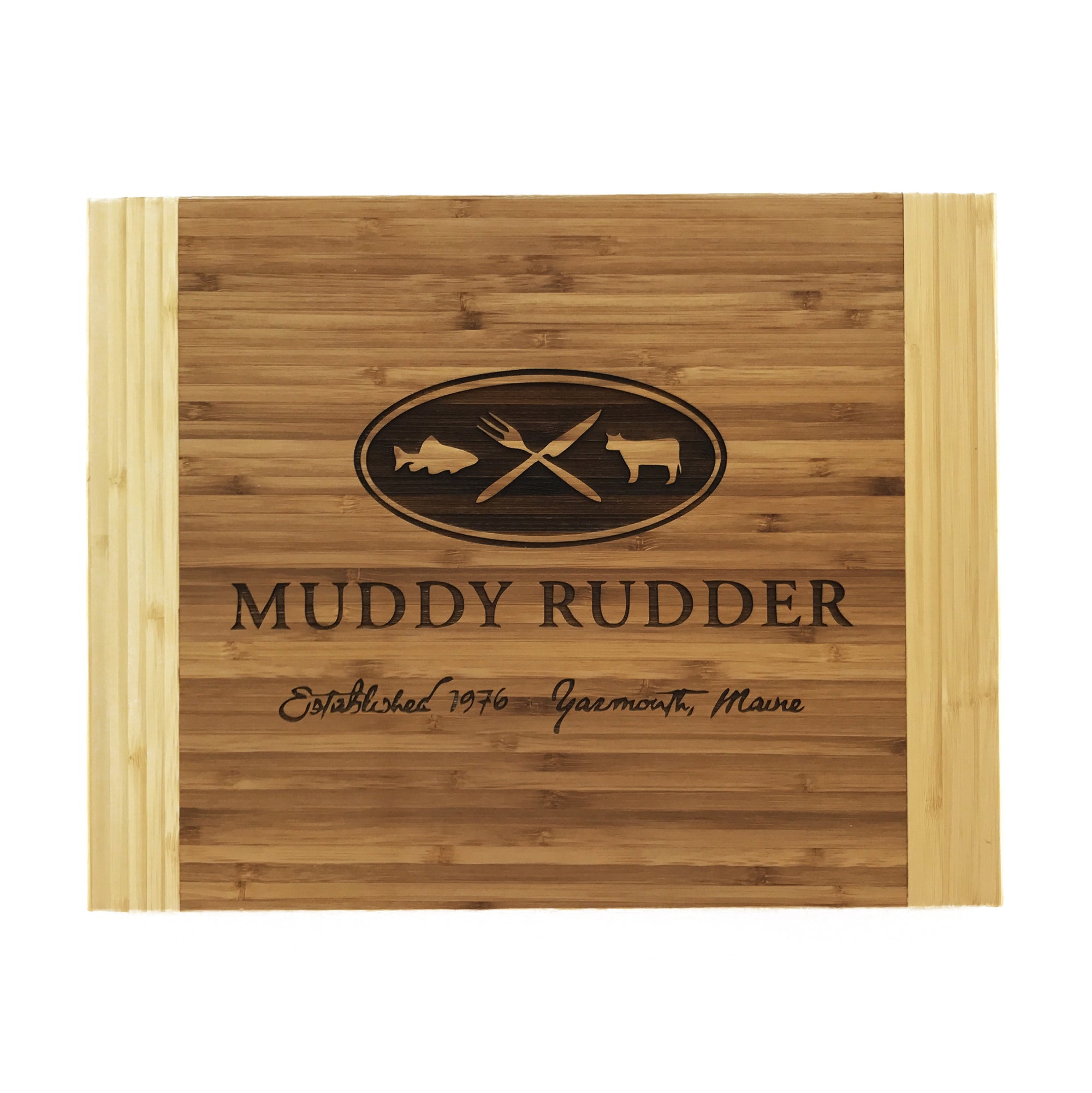 Personalized Bamboo Cutting Board 11x14 Rounded Edge